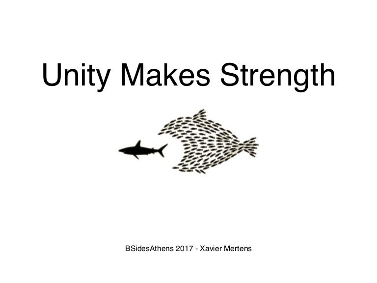 Unity makes strength
