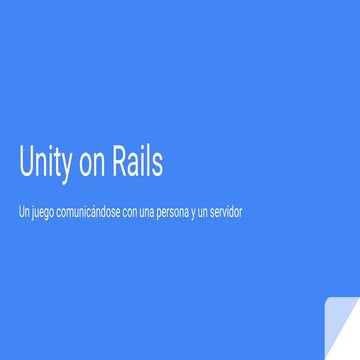 Unity on Rails