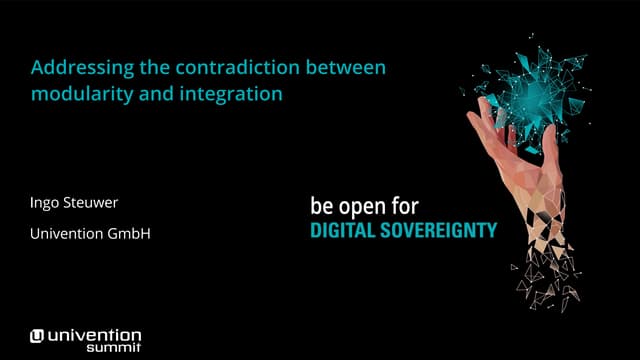 Addressing the contradiction between modularity and integration - Ingo - Steu...