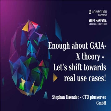 Enough about Gaia-X theory – Let’s shift towards real use cases! - Plusserver...