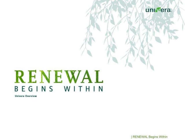 Univera Overview Ppt