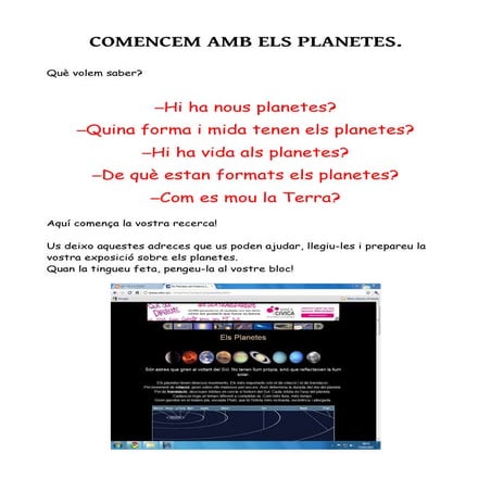 Els planetes