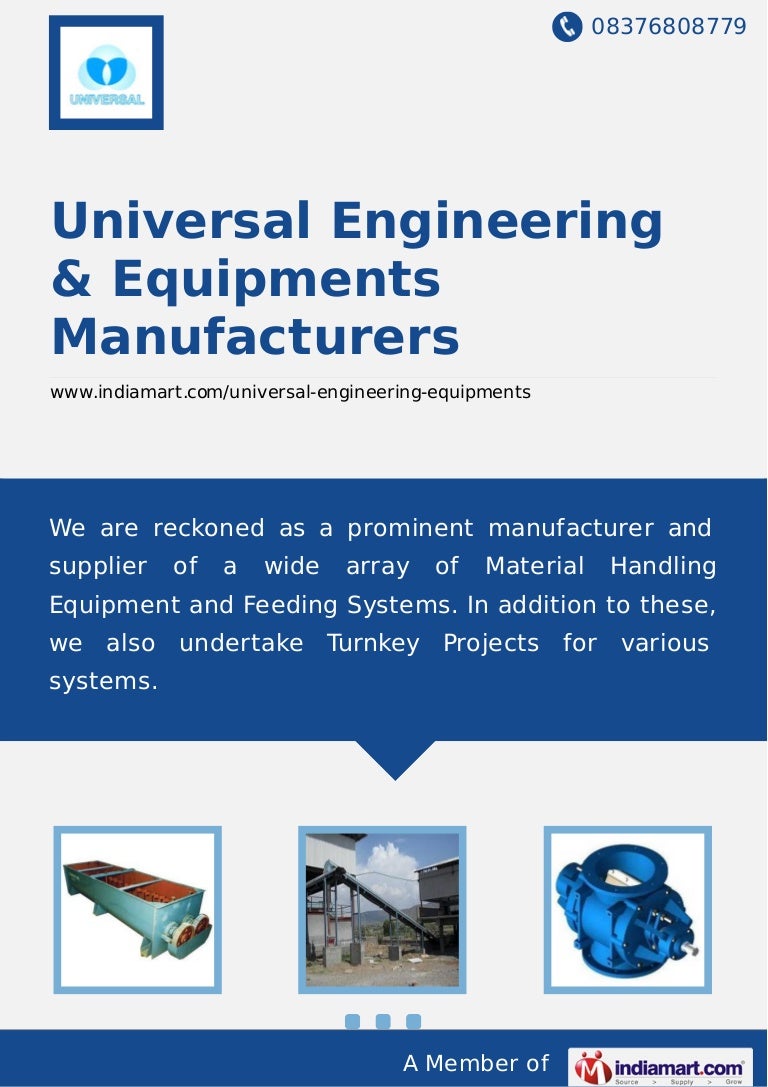 Universal Engineering & Equipments Manufacturers, Pune, Material Han…