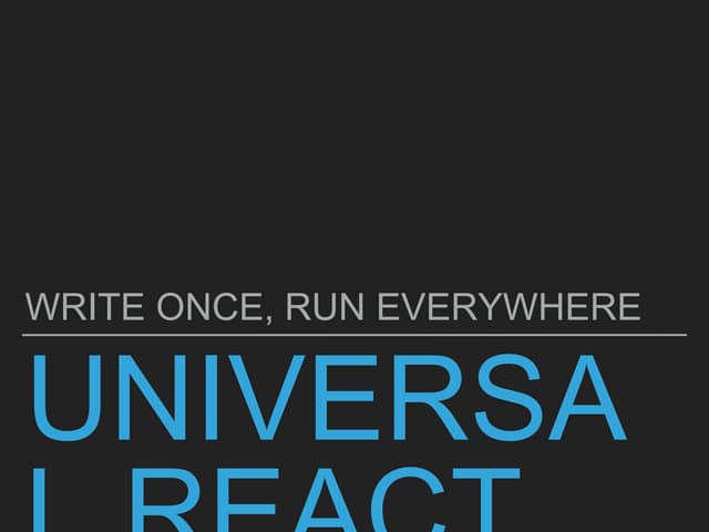 Universal react