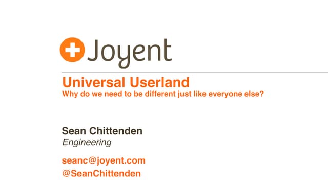 Universal Userland