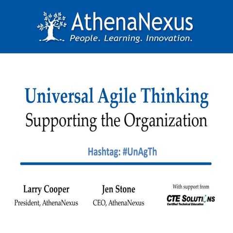 Universal Agile Thinking - Supporting the Organization