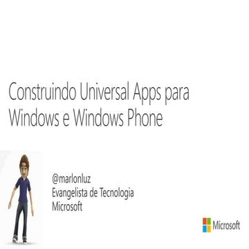 Construindo Universal Apps para Windows e Windows Phone