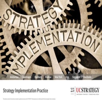 UC | Top Strategy Implementation Consulting Firm in India 