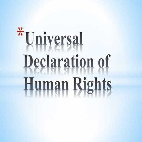 Universal Declaration of Human Rights