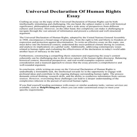 Universal Declaration Of Human Rights Essay.pdf