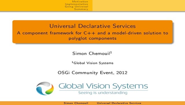 Universal Declarative Services - Simon Chemouil