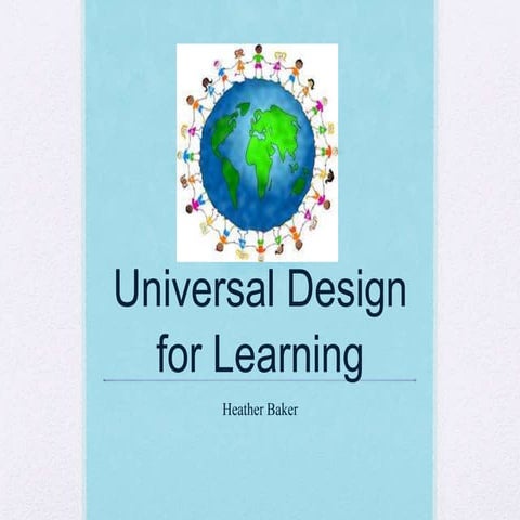 Universal Design for Learning
