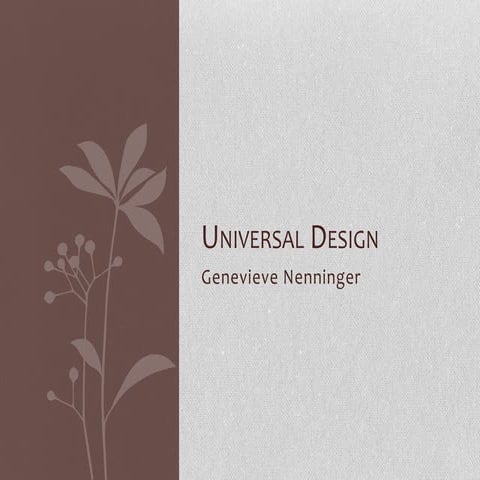 Universal Design