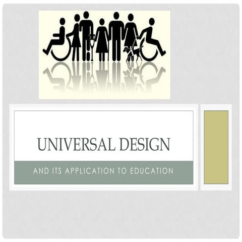 Universal design and Education