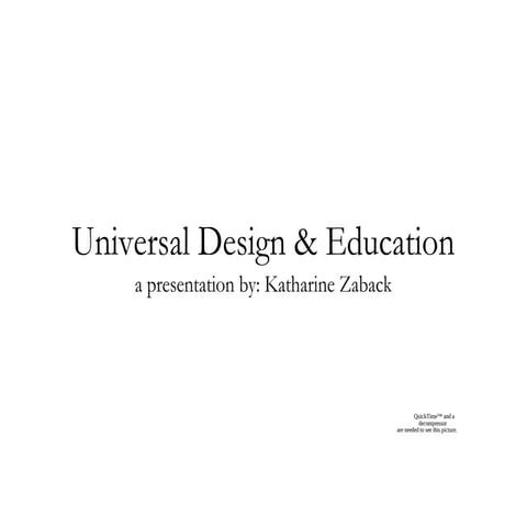 Universal Design