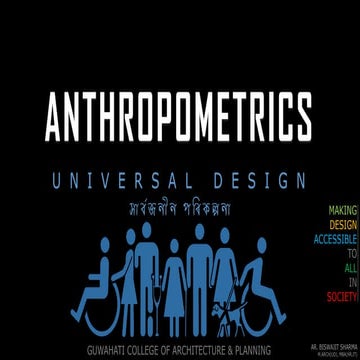 UNIVERSAL DESIGN - Anthropometrics