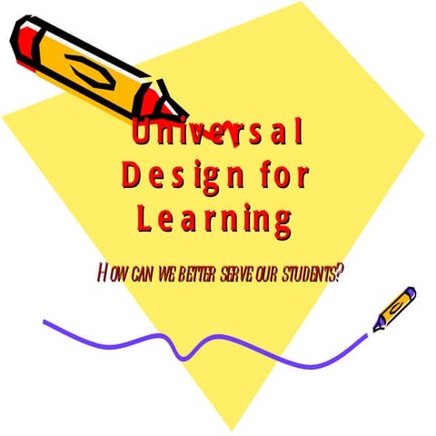 Universal design for learning