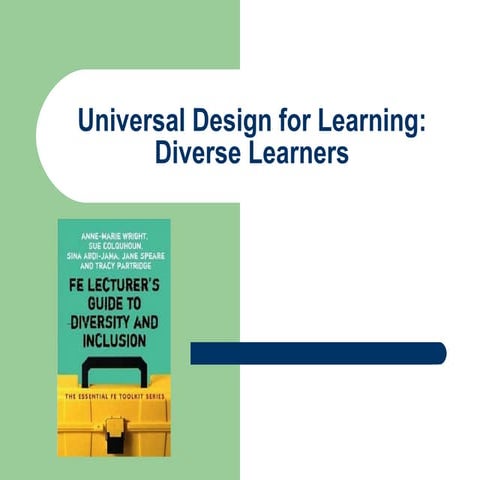 Universal Design for Learning: Diverse Learners | PPT