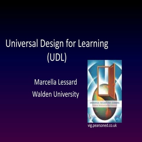 Universal design for learning (udl)