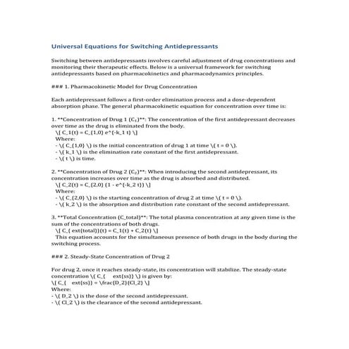 Switching Antidepressants For Seniors On Antidepressants, Adding A