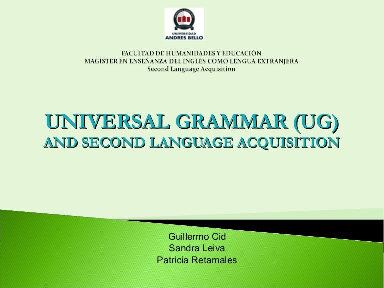Universal grammar