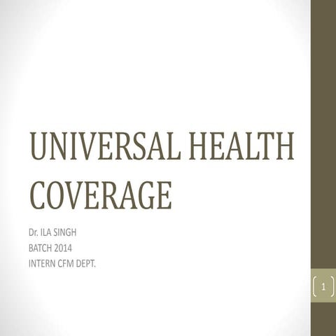 Universal health coverage