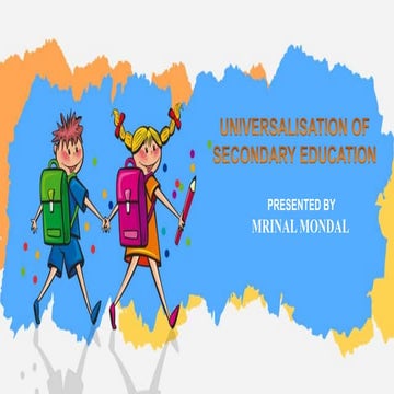 Universalization of secondary education