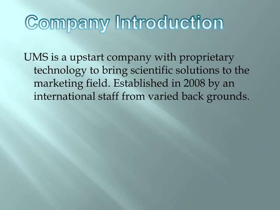 Universal marketing solutions