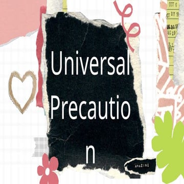 universal precaution powerpoint presentation