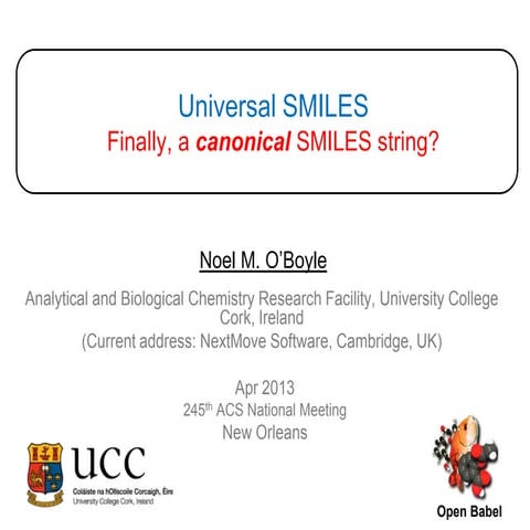 Universal Smiles: Finally a canonical SMILES string