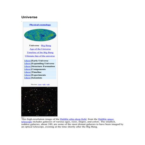 Earth Science Astronomy - The big bang theory | PPT