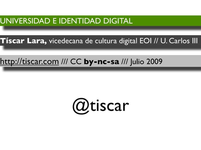 Universidad e Identidad digital