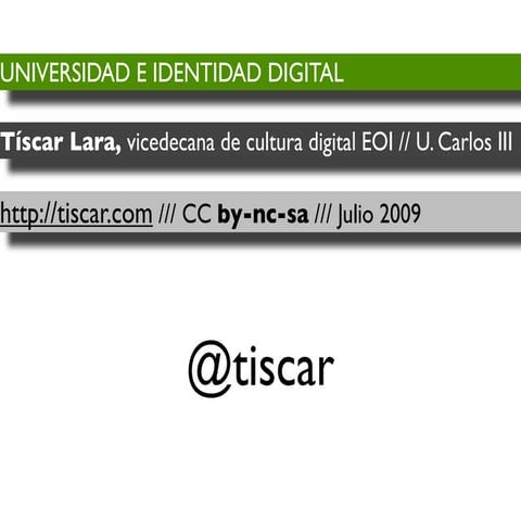 Universidad e Identidad digital