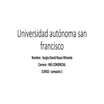 Universidad autónoma san francisco