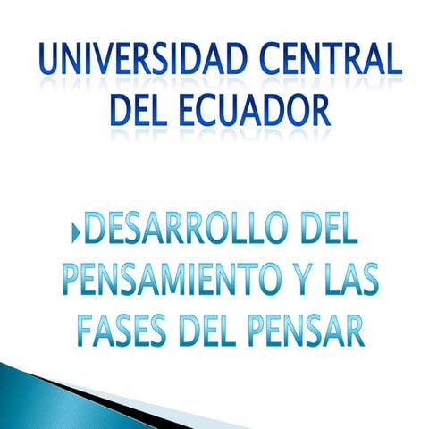 Fases del pensamiento por Deysy Romo