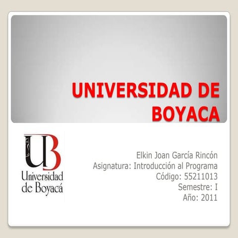 Universidad de boyaca | PPTX