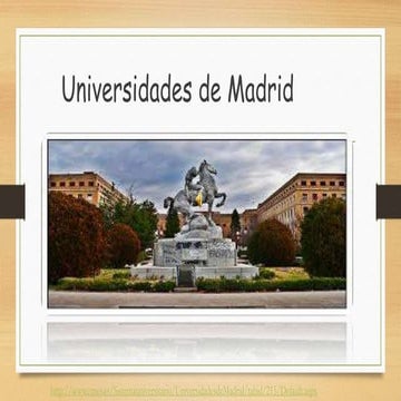 Universidades de madrid | PPTX