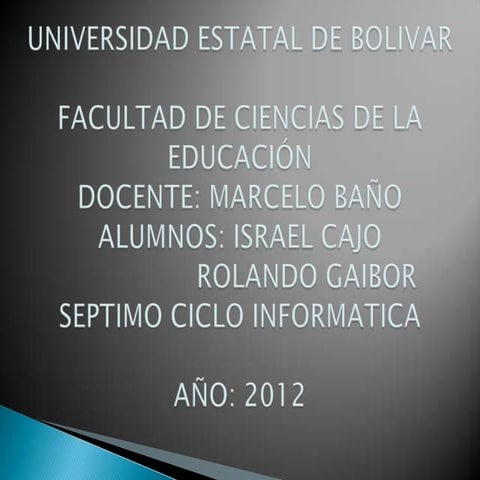 Universidad estatal de bolivar
