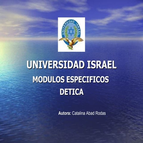 Universidad Israel Presentación