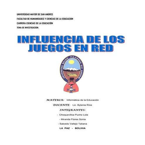 Universidad mayor de san andres  informática impresión