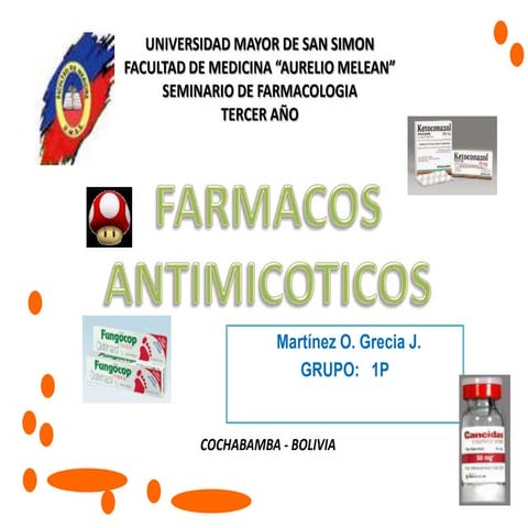 farmacos antifungicos, o antimicoticos 