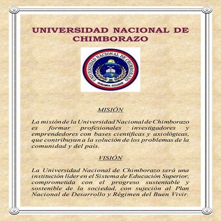Universidad nacional de chimborazo