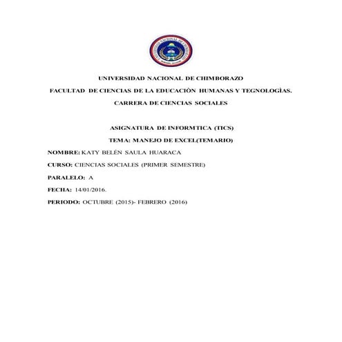 Universidad nacional de chimborazo