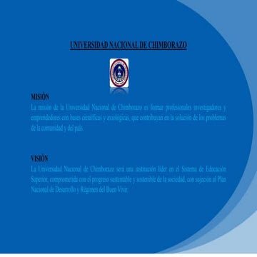 Universidad nacional de chimborazo