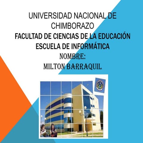 Universidad nacional de chimborazo tópicos