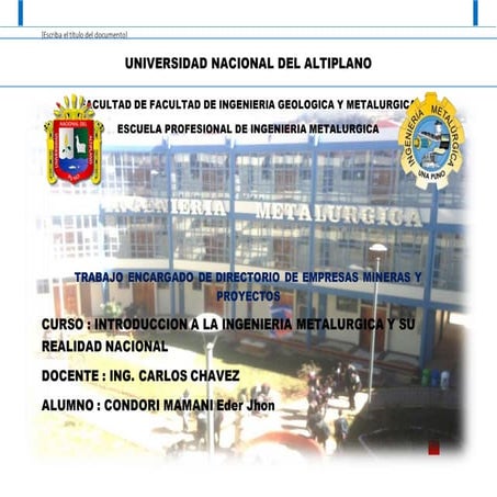 proyestos mineros unap_