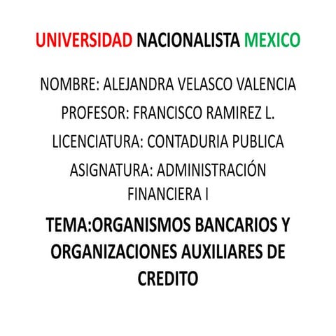Universidad nacionalista mexico