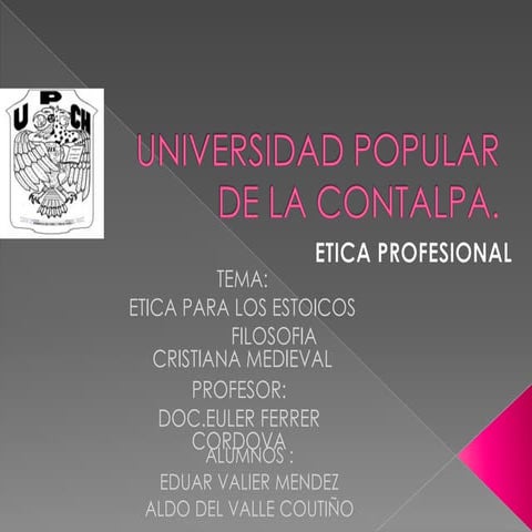 Ética Profesional. Comercio y Finanzas Internacional. 