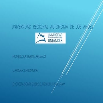 ANALISIS SOBRE LA ENCUESTA DEL USO DEL INSTAGRAM