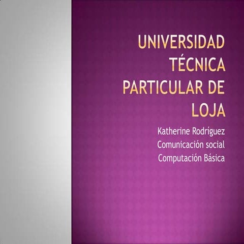 Universidad técnica particular de loja
